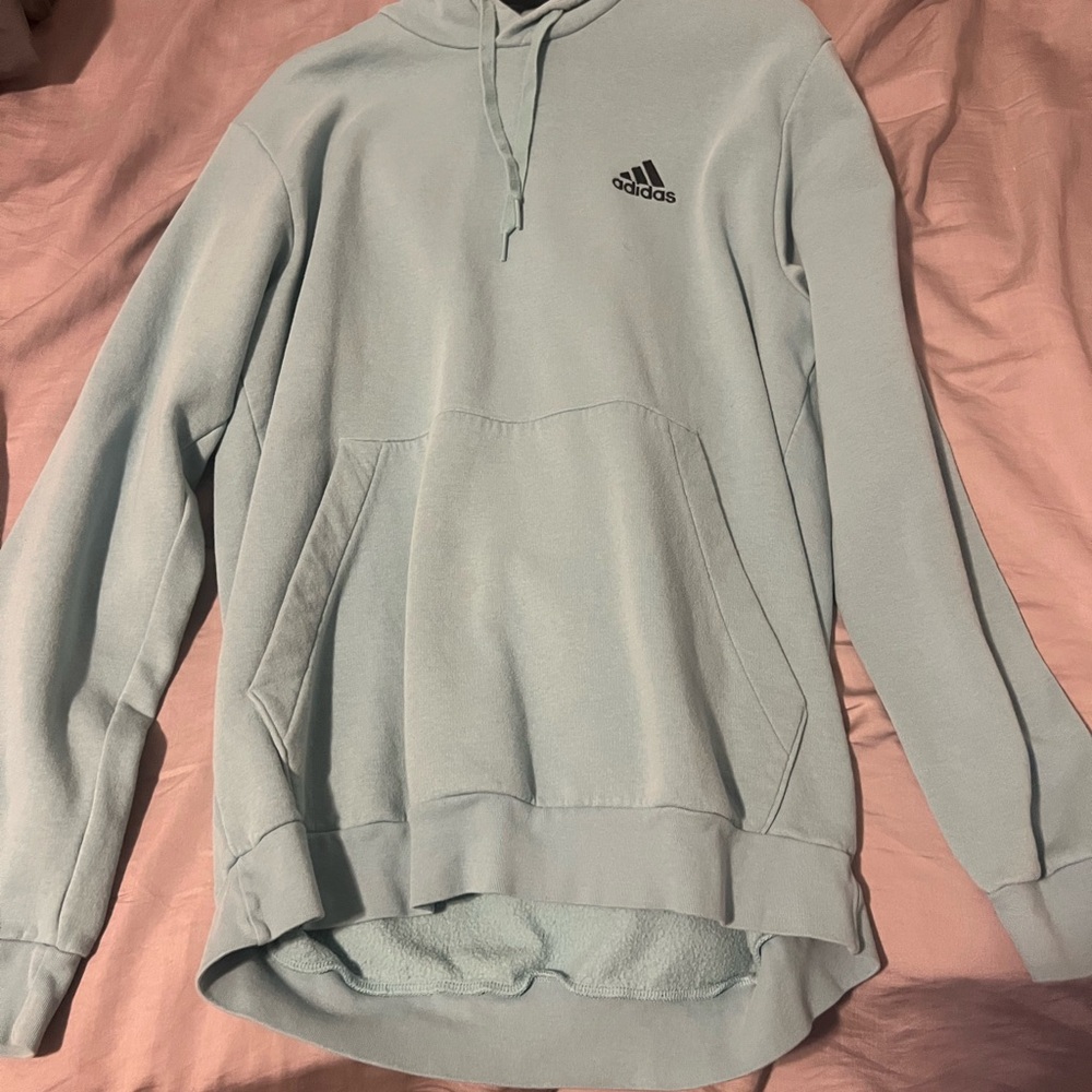 teal adidas hoodie size large
